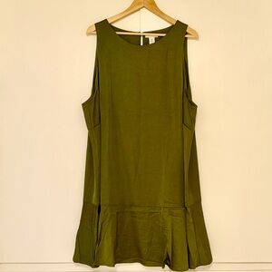 NWT H&M Drop Waist Green Dress - Size XXL